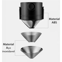 Mini Portable Inox Reusable Tea and Coffee Cooler for Home, Office and Travel