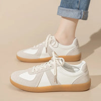 Unisex German Army Trainers Shoes Versatile White Casual Shoes 2026 Spring Retro Sneakers Couples Platform Sports Shoes