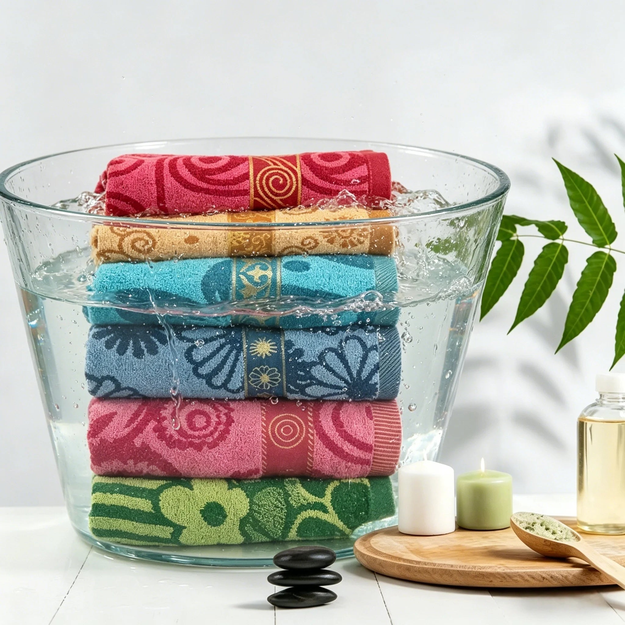 Premium 50% Cotton Bath Towel, Ultra Soft, High Absorbency, Quick Dry, Ideal for Daily Bath Use