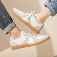 Unisex German Army Trainers Shoes Versatile White Casual Shoes 2026 Spring Retro Sneakers Couples Platform Sports Shoes