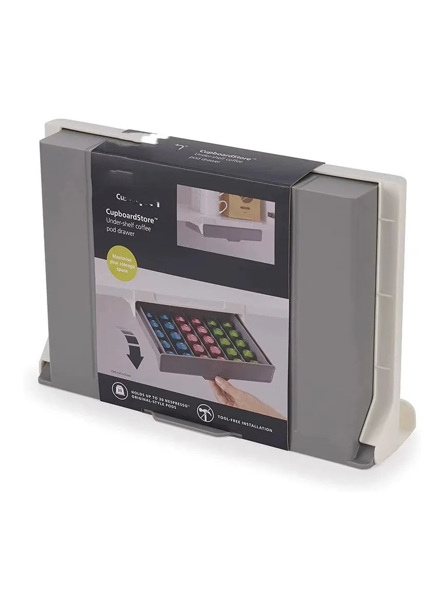 Capsule Coffee Tea Bag Storage Rack, Small Drawer Organizer Box, No Drilling Required, Space-Saving Storage Box