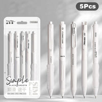 Kit com 5 Canetas Gel Minimalistas