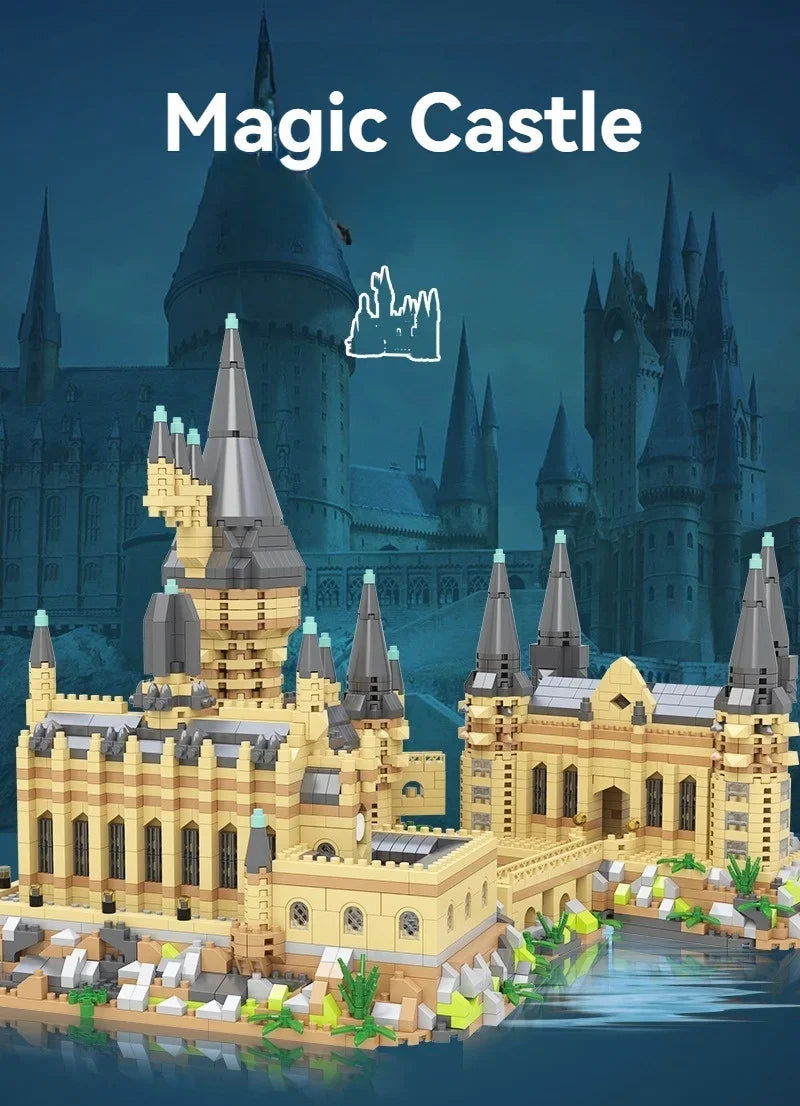 Kit de Construção Castelo Medieval em Blocos de Montar