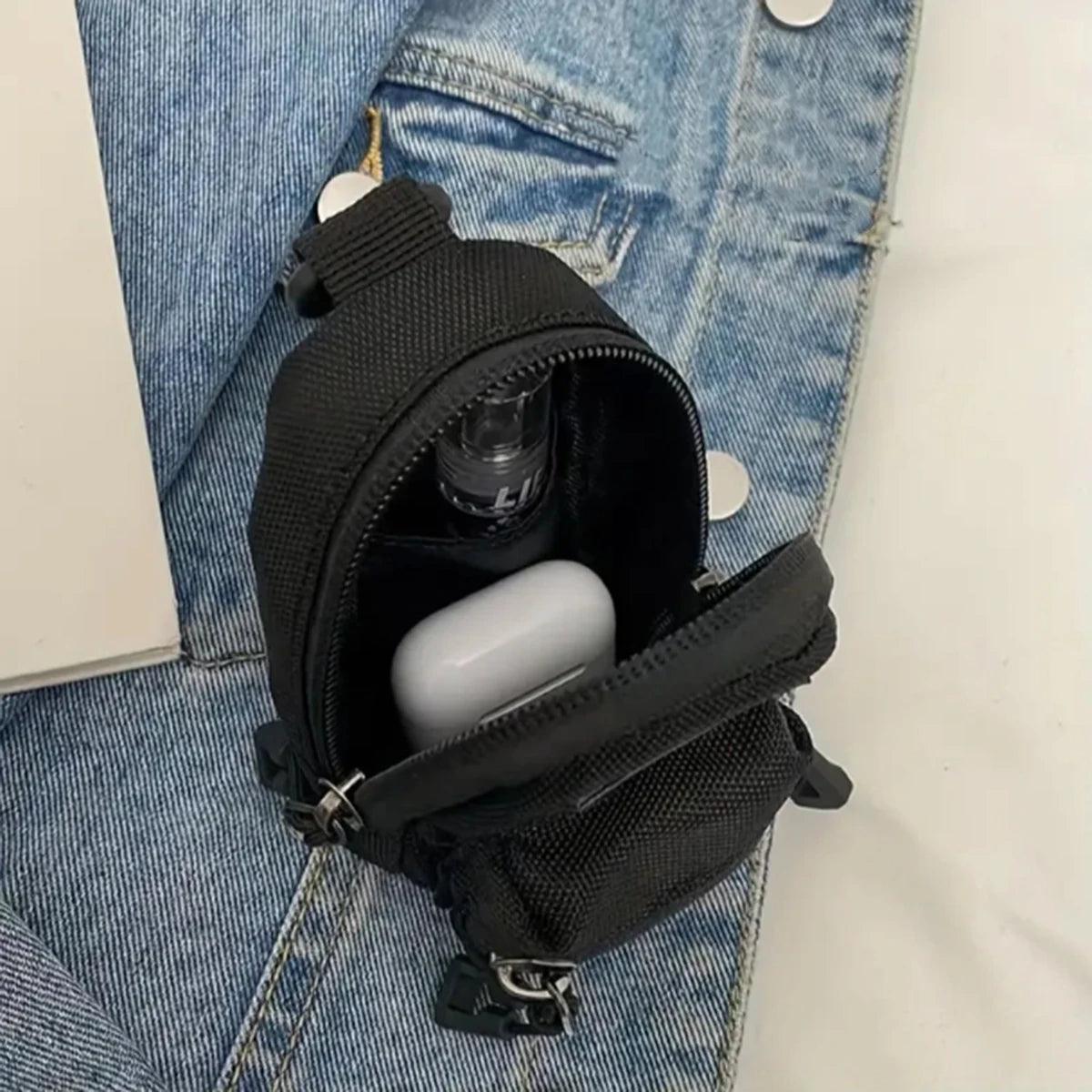 Mini Bolsa Porta-Moedas com Alça para Celular, Chaves e Fones