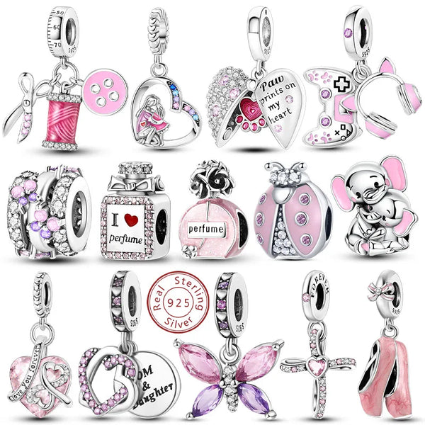 Pingente delicado em Prata 925 para Pulseiras Femininas